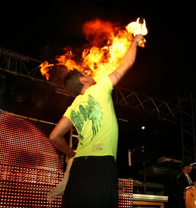 Johann crache du feu